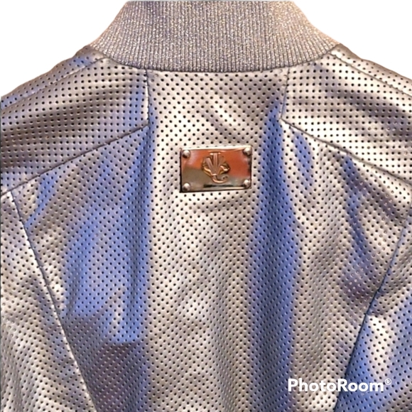 VJC Versace Silver Perforated Jacket - Picture 8 of 14